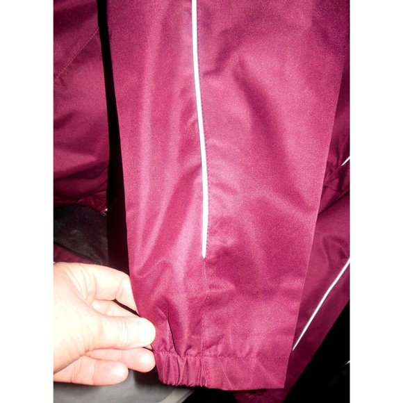 Elevate Sport Womens Windbreaker/Rain Jacket Burgundy Size XL Full Zip EUC - Picture 3 of 5